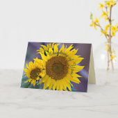 思い出のあなた ワイルドフラワー・クローズアップ写真 カード (黄色い花)