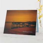 思い出のあなた - 白いカード カード (黄色い花)