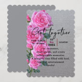 思い出のあるバラ 招待状 (正面/裏面)