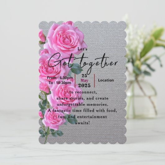 思い出のあるバラ 招待状 (スタンド正面)