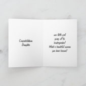 思い出のある娘の卒業生 カード (内部)