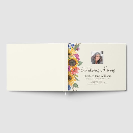 思い出のひまわりで ゲストブック (全面)