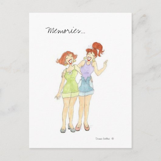 思い出のガールフレンドのポストカード ポストカード (正面)