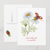 思い出のデイジーとかわいいコバチ ポストカード (正面/裏面)