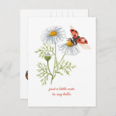 思い出のデイジーとてんとう虫 ポストカード (正面/裏面)