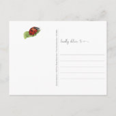 思い出のデイジーとてんとう虫 ポストカード (裏面)