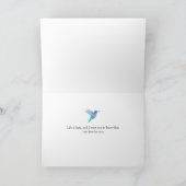 思い出のハチドリ カード (内部)