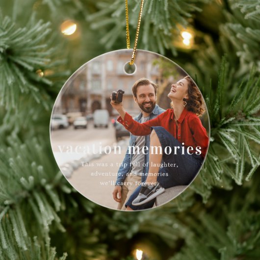 思い出のバケーション | 懐かしの写真記念品 セラミックオーナメント (ツリー)