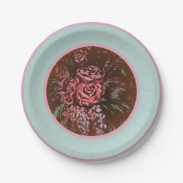 思い出のバラ ペーパープレート