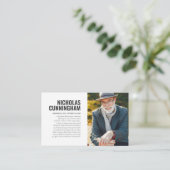 思い出のフォトカードを愛する葬儀記念碑 名刺 (スタンド正面)