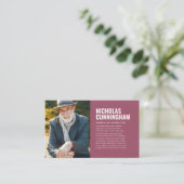 思い出のフォトカードを愛する葬儀記念碑 名刺 (スタンド正面)