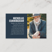 思い出のフォトカードを愛する葬儀記念碑 名刺 (正面)