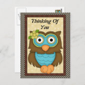 思い出のフクロウのポストカード ポストカード (正面/裏面)