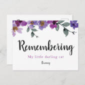 思い出のペット愛するワンフローラ 案内ポストカード (正面/裏面)