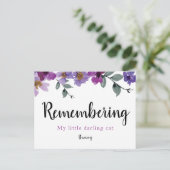 思い出のペット愛するワンフローラ 案内ポストカード (スタンド正面)