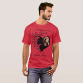 思い出のメモリアルデザイン Always In Our Hearts  Tシャツ (正面フル)