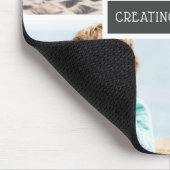 思い出のモダン作成Family Photo Collage マウスパッド (コーナー)