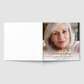 思い出の中で写真を満喫する葬儀 ゲストブック (全面)