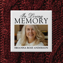 思い出の中で葬儀の写真 缶バッジ