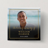 思い出の中で葬儀の写真 缶バッジ (正面)