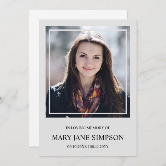 思い出の中の平銀のお葬儀写真 (正面/裏面)