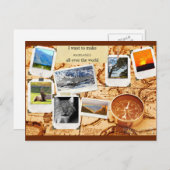 思い出の作成マップポストカード ポストカード (正面/裏面)