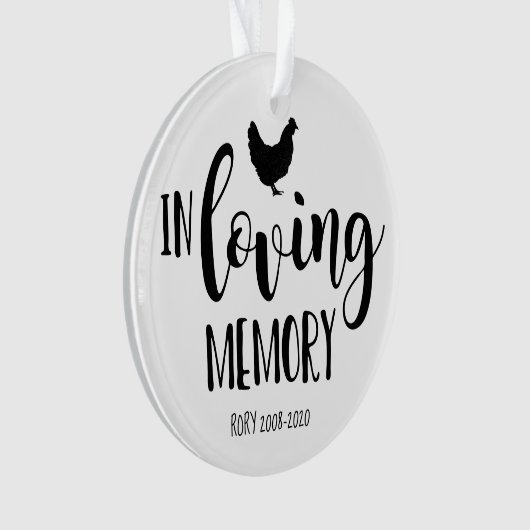 思い出の写真を愛するペットの記憶にふける思い出 オーナメント (正面)