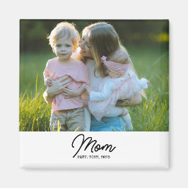 思い出の写真ギフトマグネット Mom Established マグネット