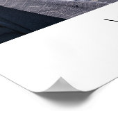 思い出の写真コラージュ葬儀横型 ポスター (角)