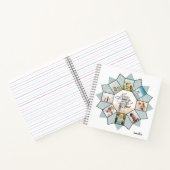 思い出の写真コラージュ シーガラス ID1016 ノートブック (内部)