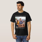 思い出の写真Tシャツ(テキストカスタム可) Tシャツ (正面フル)
