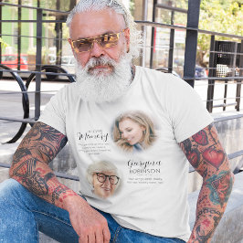 思い出の前後写真Tシャツ - 追悼 Tシャツ