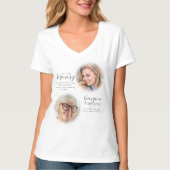 思い出の前後写真Tシャツ Tシャツ (正面)