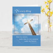 思い出の十字架 - 澄み渡る空に カード (黄色い花)