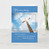 思い出の十字架 輝く空に カード (正面)