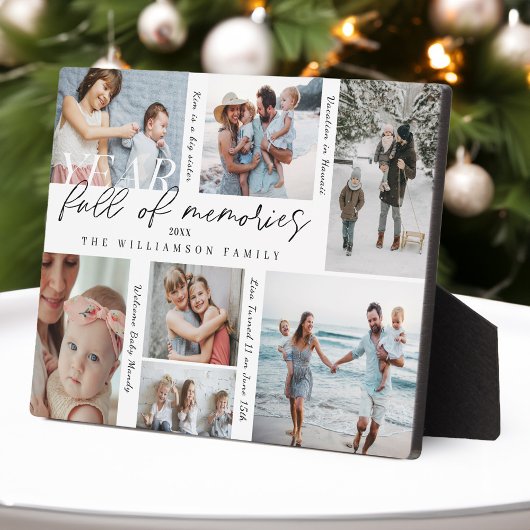 思い出の多い年フォトコラージュ&ハイライト フォトプラーク