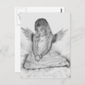 思い出の天使の少女 ポストカード (正面/裏面)