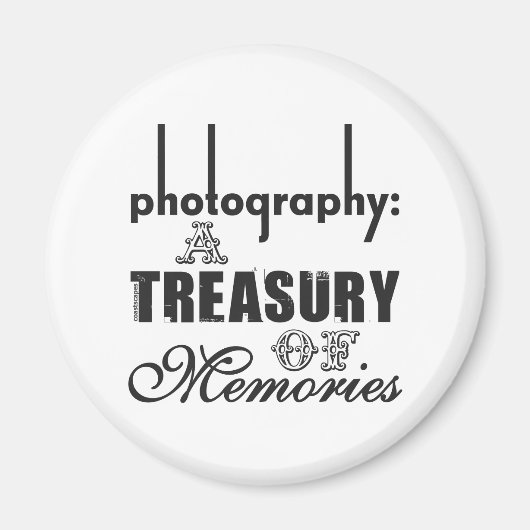 思い出の宝庫を撮影 マグネット (正面)