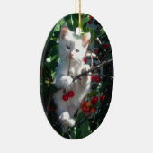 思い出の家族の猫の片面写真 セラミックオーナメント (右)