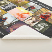 思い出の引用文濃い灰色の愛するメモリ写真 シェルパブランケット (3/4)