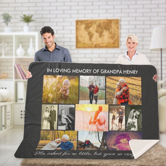 思い出の引用文濃い灰色の愛するメモリ写真 シェルパブランケット