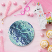 思い出の断片，コバルトとミントで ペーパープレート (パーティー)