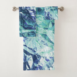 思い出の断片、青い緑の結晶： バスタオルセット