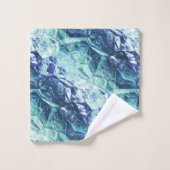 思い出の断片、青い緑の結晶： バスタオルセット (ウォッシュタオル)