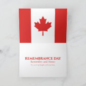 思い出の日ポピー畑 カード (内部)