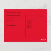 思い出の日ポピー。編集可能 ポストカード (裏面)