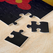 思い出の日落ちた兵士の墓赤いケシ ジグソーパズル (側面)