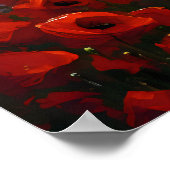 思い出の日 – ポピーの花とポピーのフィールド ポスター (角)