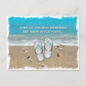 思い出の最高の一部はビーチサンダル製 ポストカード (正面)