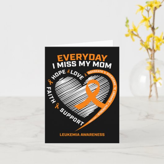 思い出の母 白血病 カード (黄色い花)